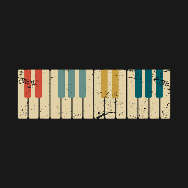 Discover Retro Piano Keys Piano - Piano - Crewneck Sweatshirt