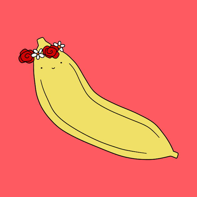 Banana with a crown of Flowers by saradaboru