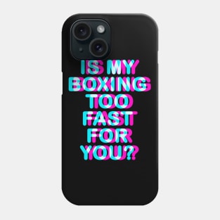 BOXING SHIRT - T SHIRT FOR BOXERS - SPARRING TSHIRT Phone Case