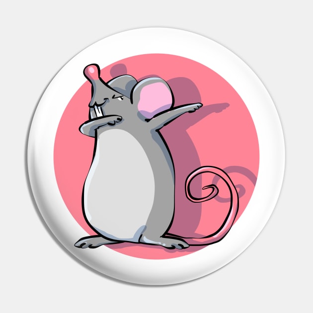 Funny Dabbing Dancing mouse Pet Pin by PhantomDesign