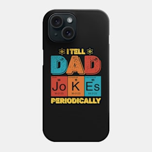 I Tell Dad Jokes Periodically Funny Vintage Fathers Day Phone Case