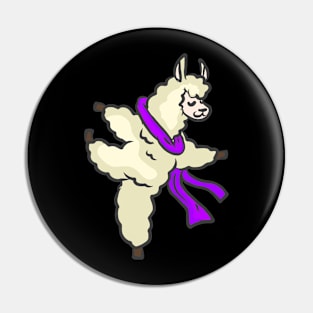 Alpaca Llama Farmer Farmer Funny Pin