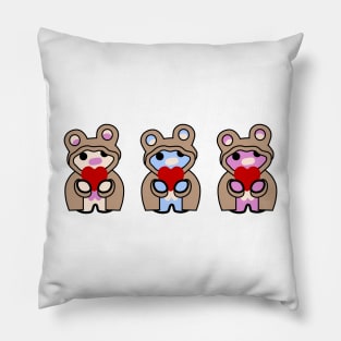 Three Chibis (Chibi Force) Pillow