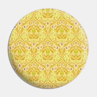 William Morris Golden Bough Colorway Yellow and Blue Pin