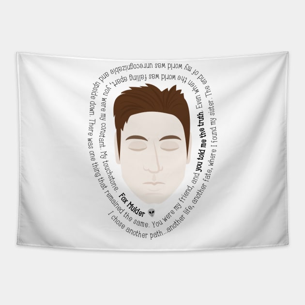 Fox Mulder - The X-Files Quote Tapestry by sixhours