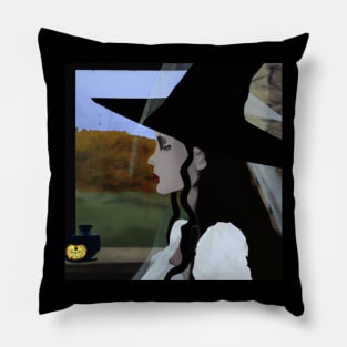 witch vintage Pillow