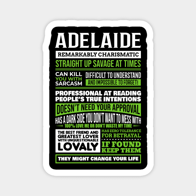 Adelaide Magnet by GrimdraksJokes