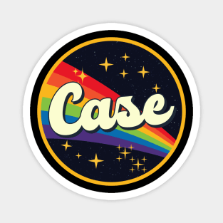 Case // Rainbow In Space Vintage Style Magnet