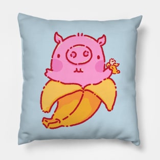 Banana inception pig Pillow