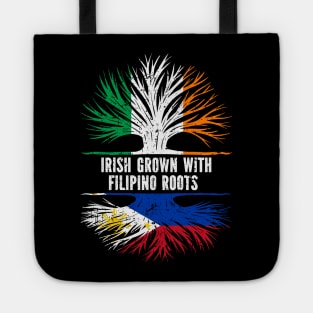 Irish Grown With FIlipino Roots Ireland Flag Tote