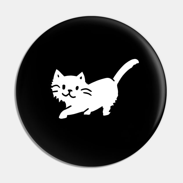 Doodle Cat,Playful Kitty Pin by xuanxuanshop