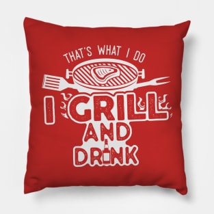 I Grill & Drink Pillow