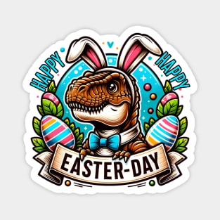 Happy Easter Day T-Rex Magnet