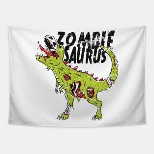 Zombiesaurus T rex Dinosaur Clothing Gifts. Funny Zombie Saurus Vintage Style Tapestry