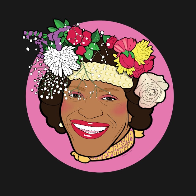 MARSHA P JOHNSON by AndrewAhernArt