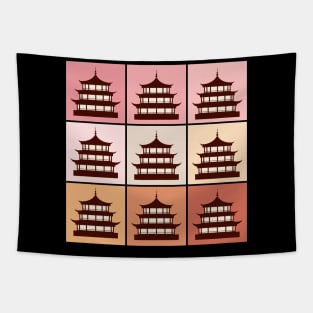 Streetwear Urban Pop Art Pagoda Japanese 419 Tapestry