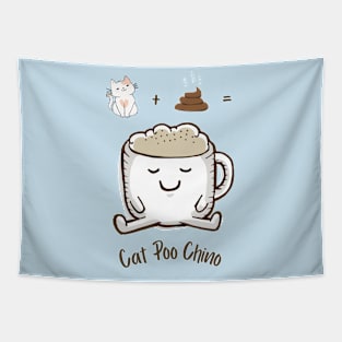 cat poo chino Tapestry