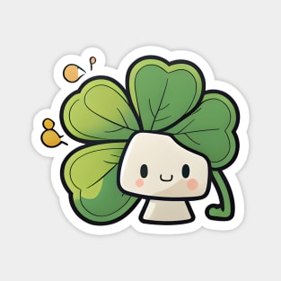 Happy St. Patrick's Day Clover Magnet