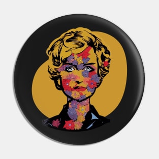 Flower Pop Art - Princess Diana Pin