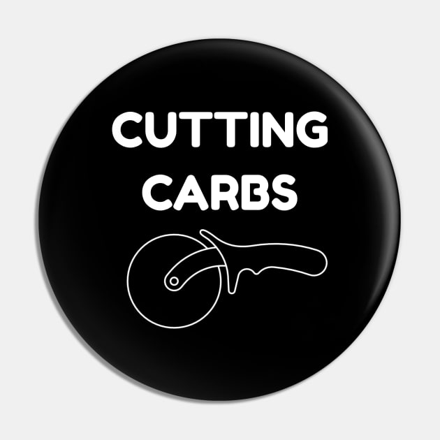 Funny Diet T-Shirt | Cutting Carbs Pizza Cutter Gift Pin by TellingTales