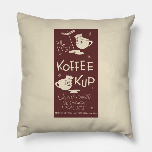 Will King's Koffee Kup Pillow by DCMiller01