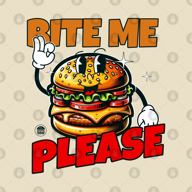 Bite Me Please Burger Lover by Odetee