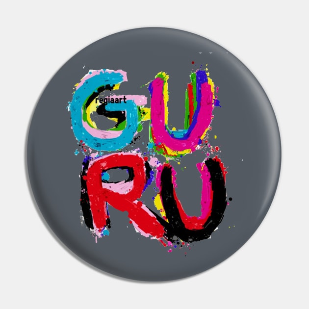GURU in colors - RegiaArt Pin by regiaart