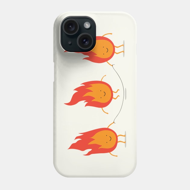 Playing with fire Phone Case by milkyprint