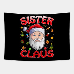 Sister Santa Claus Christmas Matching Costume Tapestry