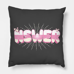 Nswer Nmixx fan base name text | Morcaworks Pillow