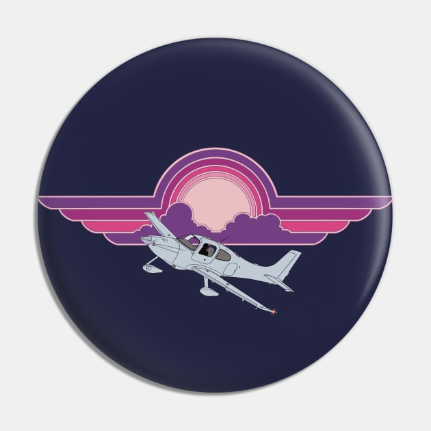 Cirrus SR22 Sunset Pin by Kassi Skye