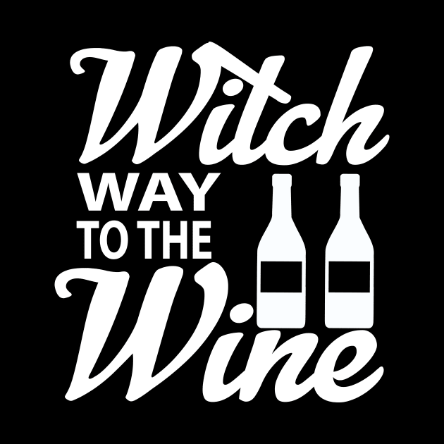 Witch Way To The Wine tee design birthday gift graphic by TeeSeller07