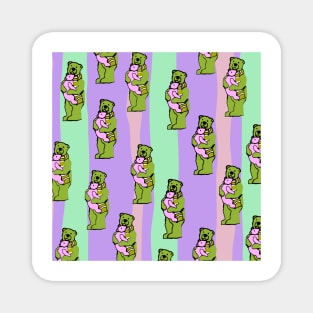 TEDDY BEAR DADDY AND TEDDY BEAR BABY PATTERN Magnet