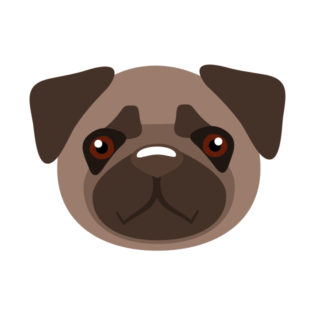 Pug Super Cute Design by ivaostrogonac