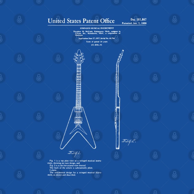 US Patent - Gibson Flying V by Taylor'd Designs