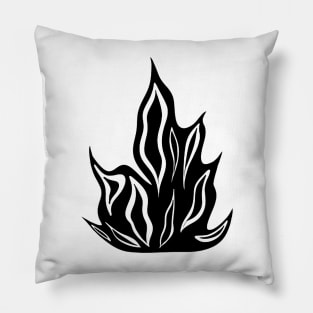 Black Flames Pillow