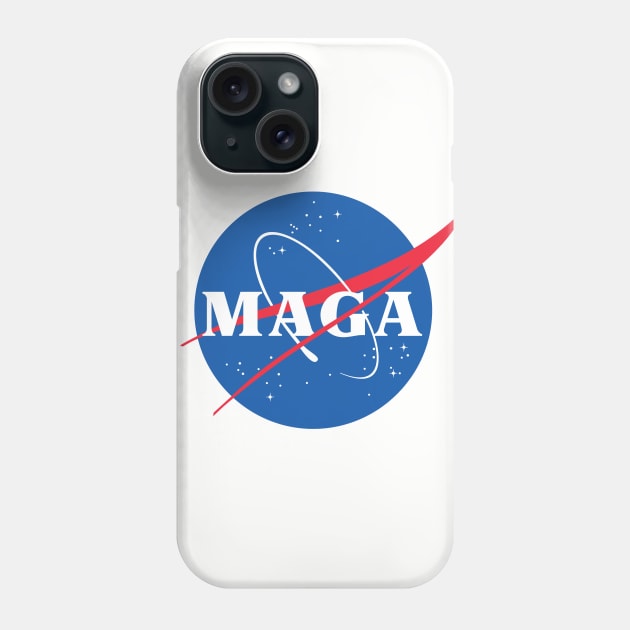 Nasa / MAGA Logo Tribute/Parody Design Phone Case by DankFutura