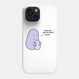 Hug - I Love You (White) Phone Case