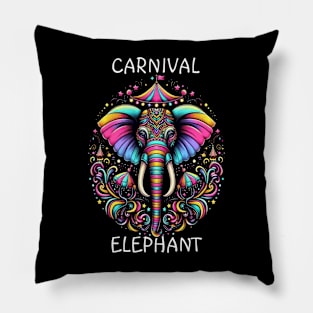 Vibrant Elephant: A Colorful Transformation Pillow