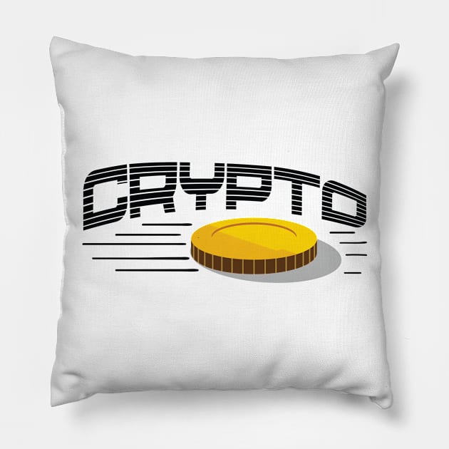 Crypto Coin Pillow by madeinchorley