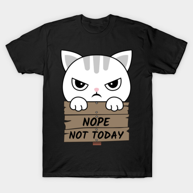 Grumpy Cat Nope Not Today Nope Cat T Shirt Teepublic