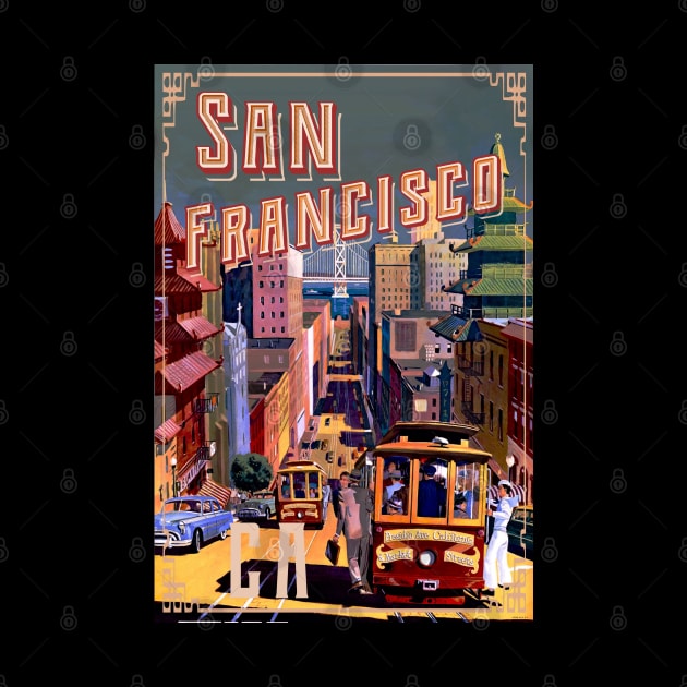 San Francisco vintage poster by SpaceWiz95