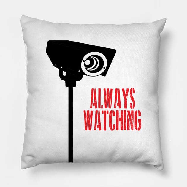 Always Watching Pillow by artpirate