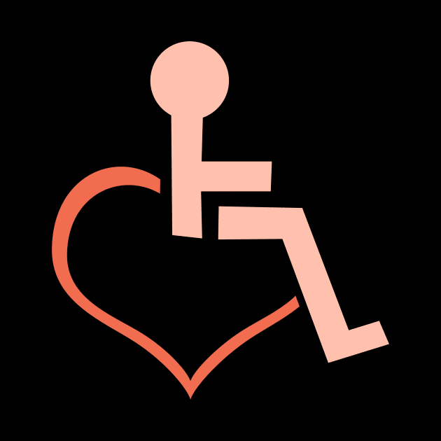 'Heart Shaped Wheelchair' Hilarous Wheelchair Gift by ourwackyhome