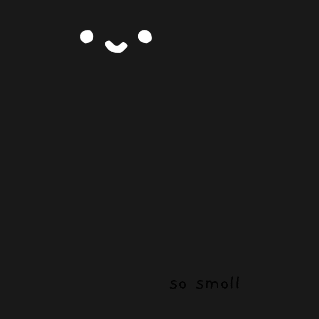 Small Cute Smile White by Cookie1907