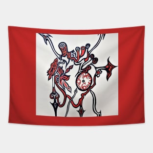 Heart Illustration Tapestry