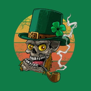 Irish Skeleton Leprechaun St Patrick's Day T-Shirt