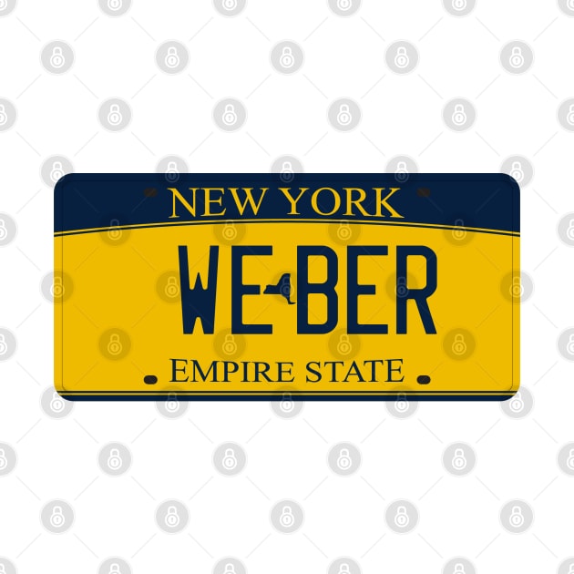 New York Weber vanity license plate by zavod44