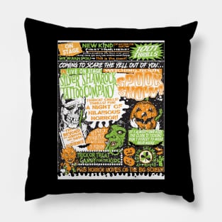 Silver Shamrock Spookshow Spectacular in COLOR! Pillow