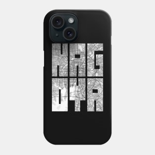 Nagoya, Japan City Map Typography - Light Phone Case